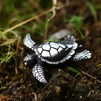 Nouveau collier en acier inoxydable tendance pour hommes et femmes, motif tortue, style européen et américain