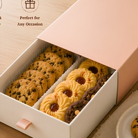 Boîte à biscuits personnalisée en carton écologique pour emporter, emballage pour boulangerie