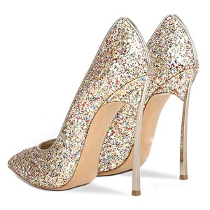 Hotsale Shiny Glitter Women Stiletto <b>Shoes</b> High Heels Pumps on High-heeled <b>Shoes</b> - Product Image 2