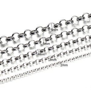 Chaîne Rolo en acier inoxydable en vrac pour la fabrication de bijoux, bracelets et colliers DIY - Product Image 2