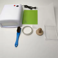 Machine à Tampon de Bureau UV en Résine Polymère 36W pour Plastique de Fabrication, 1 Kit