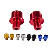 Vis d'adaptation de rétroviseur M10 en aluminium anodisé de haute qualité, ajustement universel pour pièces de modification de moto, scooter, Cafe Racer