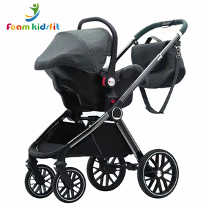 Passeggino Multifunzionale con Culla, Passeggino per Neonati con Posizione Seduta o Sdraiata, Passeggino per Bambini con Vista Panoramica - Product Image 1