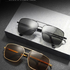 Lunettes de soleil de marque pour hommes, montures noires, verres en résine, UV400, anti-éblouissement, pare-soleil de classe 2 - Product Image 4