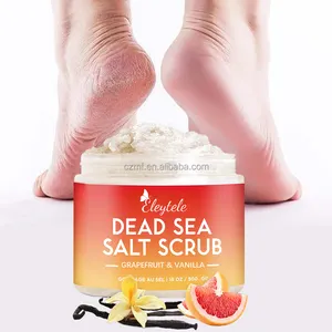OEM Private Label Organic Whitening Moisturizing Cleaning Dead Skin Colorful Exfoliating Body Lotion Dead Sea Salt Body Scrub
