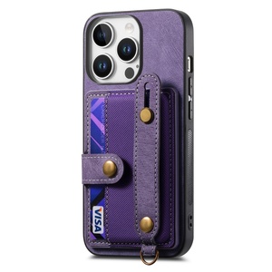 Cartera de cuero de PU de moda, tarjetero y <span class=keywords><strong>correa</strong></span> de muñeca para <span class=keywords><strong>iPhone</strong></span> 16 Pro, <span class=keywords><strong>funda</strong></span> para teléfono móvil - Product Image 3