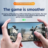 Câble USB-A vers Type-C ergonomique à 90 degrés tressé pour téléphone portable, charge rapide, transfert de données, jeux, streaming en direct, utilisation sur ordinateur de bureau