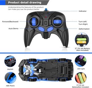 Low Price 2 in 1 Electric <b>RC</b> Car Radio <b>Control</b> Deformation Car Toys Automatic Robot Transforming Robot Toys for Boys Gift - Product Image 5