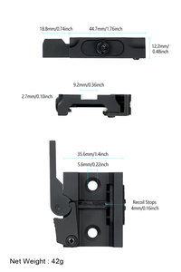 อุปกรณ์เสริมกล้อง Ohhunt ฐานติดตั้งกล้องแบบปลดเร็ว <span class=keywords><strong>QD</strong></span> 21 มม. รุ่นใหม่ - Product Image 4