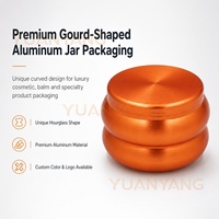 Boîte en aluminium brossé OEM pour cosmétiques et soins personnels, pot en métal pour crème visage