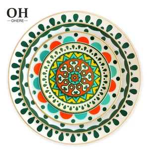 Dekoratif levha takım yemek sanat dekoru yemek takımı zarif sofra tereyağı tabağı yemek tabağı olay ve Catering için