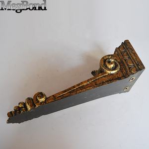 Resina oro <span class=keywords><strong>antico</strong></span> decorazione classica mensola da parete, Art Deco Design foglia mensola appesa da parete - Product Image 6