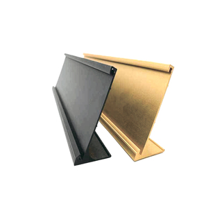 Porte-étiquette de nom individuel classique en aluminium noir 10" x 2" pour bureau - Product Image 5