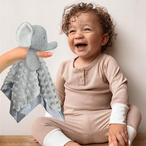 Couverture Douce de Sécurité pour Bébé, Éléphant, Animal en Peluche Doux de 15 Pouces, Unisexe - Product Image 2