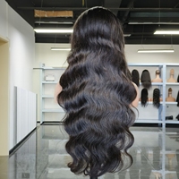 Peluca de Cabello Humano Virgen Vietnamita 13x6 con Ondas Naturales, Pelucas Frontales de Encaje HD sin Pegamento al por Mayor para Mujeres Negras