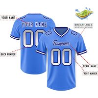 Jersey Sepak Bola Kustom Nama dan Nomor yang Dipersonalisasi Cetak Sublimasi V Neck Penyerap Keringat Unisex Dewasa Remaja Seragam 100%