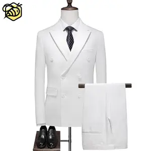 AAS14 New Arrival Jacke Hosen Weste Herren Dreiteilige Anzüge, Herren Hochzeit Blazer Maß gefertigte schwarze Anzüge