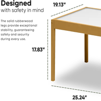 Table d'activités en bois massif Table de jeu et chaises en bois pour enfants pour salle de jeux