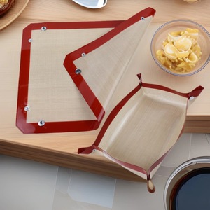 Tapis antidérapant en silicone et fibre de verre résistant aux hautes températures pour la cuisson du pain, des pizzas et du poulet rôti – Outils de cuisson et de pâtisserie - Product Image 3