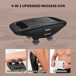 Vier Kopf Percussion Hals Deep Tissue Vibration Körper muskel massage Faszien pistole Deep Tissue zur Schmerz linderung Deep Tissue <span class=keywords><strong>Massager</strong></span> - Product Image 5