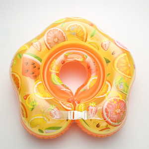 Flotteur de bain pour enfants à motif de fruits orange, 0-24 mois, double airbag, flotteur de bain de sécurité - Product Image 5