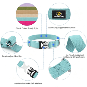 Cross‑border New Dog <b>Collars</b>, Cotton Linen Pet <b>Collar</b> With Furry Edge For Large Medium Small Dogs, For Golden Retriever & Shephe - Product Image 5