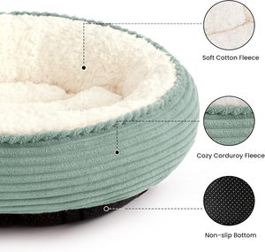 <span class=keywords><strong>Coussin</strong></span>-lit pour <span class=keywords><strong>chat</strong></span> et chien Love's Cabin Donut 20 pouces, fond antidérapant et résistant à l'eau, super doux, durable, lavable, lit de luxe vert pomme - Product Image 2