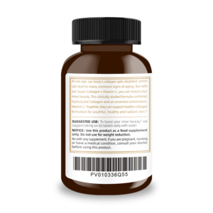 ผู้ผลิตอาหารเสริมคอลลาเจนแบรนด์ส่วนตัวที่ดีที่สุด ผสมวิตามินซีเพื่อสุขภาพเส้นผมและข้อต่อ 250 เม็ด - Product Image 3