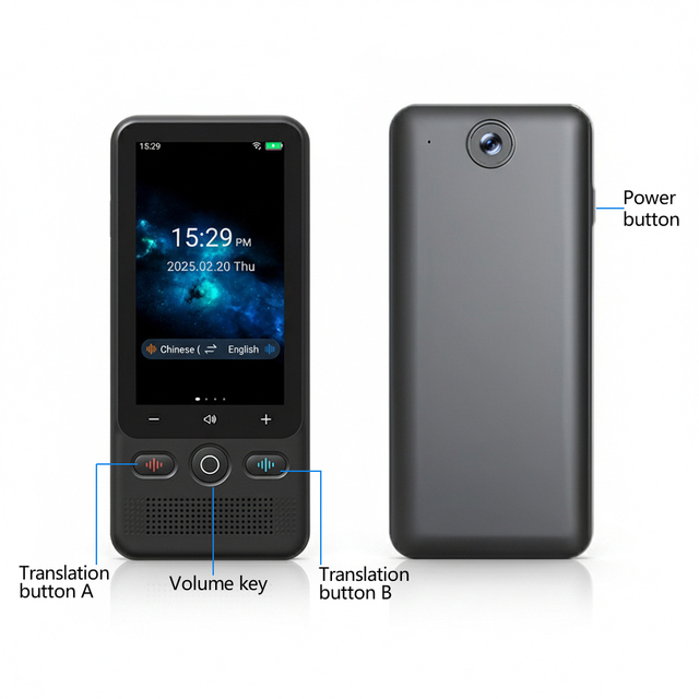 Amazo Hot Selling 2026 AI Translator Instant Photo Translation Real-Time Interpretation Chatgpt Translator Device for Travel