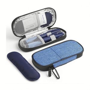 Sac isotherme pour insuline Oxford avec fermeture éclair et fonction de conservation de la fraîcheur, portable pour le transport de médicaments - Product Image 4