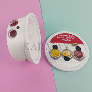 Pot en plastique rond de 250 g pour la conservation des sauces, boîte de conservation alimentaire avec couvercle, pot IML transparent de 500 g, 650 g, pour plantes - Product Image 5