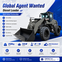 Premium-Qualität Diesel-Lader LOGWAY 1,0-1,5m³ Schaufelkapazität mit Stabiler Beladung für Hochseiten-LKW-Beladung Diesel-Lader