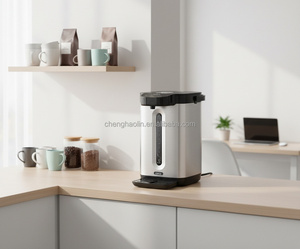 Stainless Steel 4.0L Temperature Control <b>Keep</b> <b>Warm</b> Hot Water Boiler Food Grade Thermo Pot <b>Kettle</b> 6.0L Capacity <b>Keeps</b> Hot Water o - Product Image 1