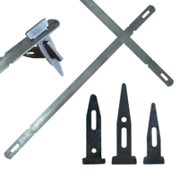 Meilleur Prix Chine Fabrication Qualité Matériel de Construction Accessoires de Coffrage Goupille Cale Tige Plate Cadre en Acier/Fer