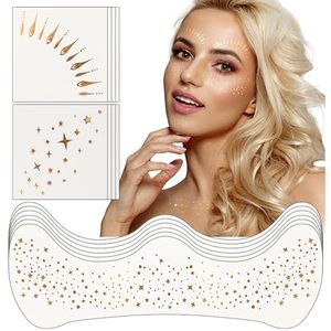 Pegatinas de <span class=keywords><strong>tatuaje</strong></span> de pecas hipoalergénicas personalizadas Tatuajes faciales temporales impermeables para todo tipo de piel - Product Image 5