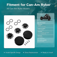 Kit de capuchons d'axe en aluminium FACEYES, capuchons de roulement de roue, lot de 5 pièces pour Can-Am Ryker tous modèles, accessoire de remplacement pour couvercle d'axe de moto
