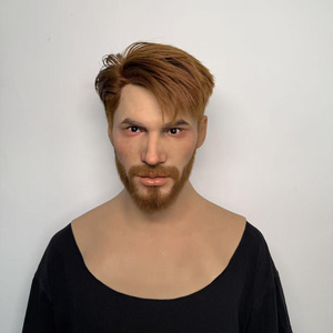 <span class=keywords><strong>Masque</strong></span> de tête entière en silicone pour homme jeune, personnalisé, pour cosplay, farces, accessoires de costume de fête - Product Image 6