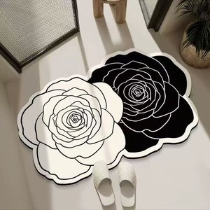 Luxury Design Machine Made Eco-friendly Non-Slip Shaped Water Absorbent Diatomite Floor Door Mat <strong>Rugs</strong> Carpet for Home Hotel - Product Image 4