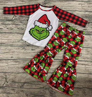 Fashin conjunto de roupas infantis, conjunto de roupas adoráveis para bebês meninas, natal, charmoso