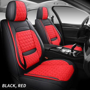 Housses de siège auto universelles en cuir écologique bleu, durables, sportives et luxueuses, pour 90% des berlines et SUV 5 places, protection contre le café - Product Image 4