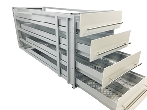 Columnas de Almacenamiento Médico, Estante Deslizante de Metal para Farmacia - Product Image 2
