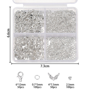 Lobster Clasp Positioning <b>Beads</b> Zinc Alloy Mixed Shapes For Necklace Making DIY Jewelry Accessories Middle Size - Product Image 5