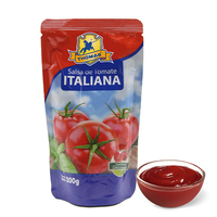 Usine chinoise en gros, ketchup en sachet de haute qualité, 200g, sauce tomate en sachet et ketchup en bouteille souple
