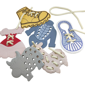 Giocattoli in Silicone Morbido per Infilare i Lacci, Giochi Educativi per lo Sviluppo delle Abilità Motorie Fini, Giochi da Viaggio per Bambini, Regali Educativi per Bambini - Product Image 3
