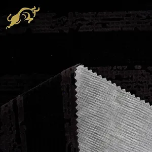 Cina fornitura professionale di colore solido personalizzato nero affollamento del tessuto di poliestere pianura tinta tessuto per mat
