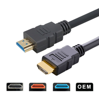 Câble personnalisé 1M pour HDTV 4K 48 Gbps 7680p avec gaine en PVC et blindage tressé pour lecteur DVD, home cinéma et ordinateur