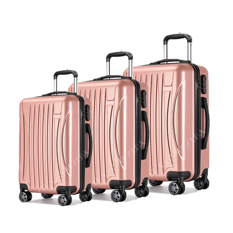 RESENA Factory ABS Family Travel Suitcase ABS Valise Trolley Luggage Sets for Women Baggage