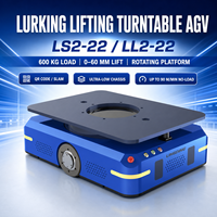 Robot mobile industriel AGV de 600 kg pour entrepôt, navigation laser, évitement d'obstacles, profil bas, vitesse de 1,5 m/s, pour la logistique en ligne