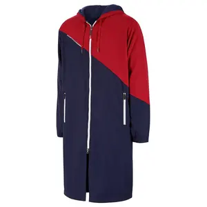 Nhà Sản Xuất Chuyên Nghiệp Unisex Bơi Parkas Áo Khoác Áo Khoác Bơi Có Thể Tháo Rời Tái Chế Khô Áo Khoác Bơi Parka