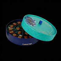 Boîte à chocolat personnalisée en papier rigide avec fermeture magnétique écologique pour le Ramadan, séparateur pour desserts sucrés, boîte à partager, boîte à délices de la date